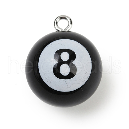 Sport Theme Resin Pendants RESI-I063-01B-1