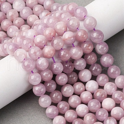 Natural Kunzite Beads Strands G-H313-01A-8mm-1