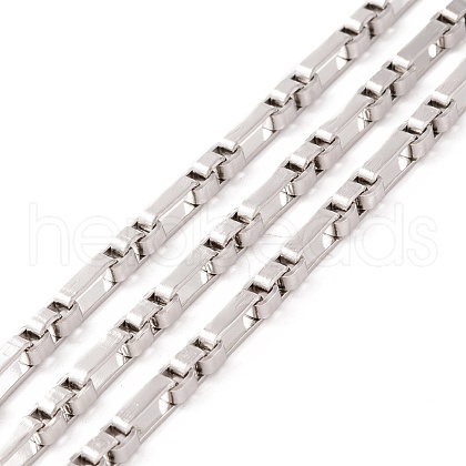 Tarnish Resistant 304 Stainless Steel Box Chains STAS-M295-07P-B-1