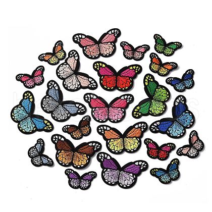 Polyester Embroidery Cloth Iron On/Sew On Patches DIY-U009-03-1