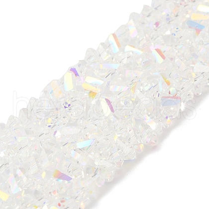 Transparent Glass Beads Strands EGLA-P061-04A-AB04-1