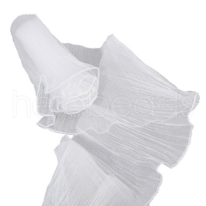Globleland 10 Yards Organza Pleated Lace Ribbon OCOR-GL0001-12A-1