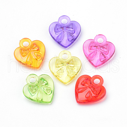 Transparent Acrylic Charms X-TACR-S144-57-1