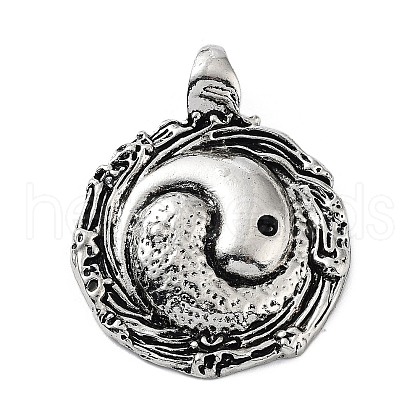 Tibetan Style Alloy Pendants TIBE-L012-044AS-02-1