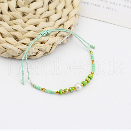 New Colorful Beaded Bracelet Sweet and Cute Girl Style Adjustable Imitation Pearl Bracelet Versatile Bracelet AR4716-2-1