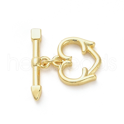 Brass Toggle Clasps KK-M314-04G-1