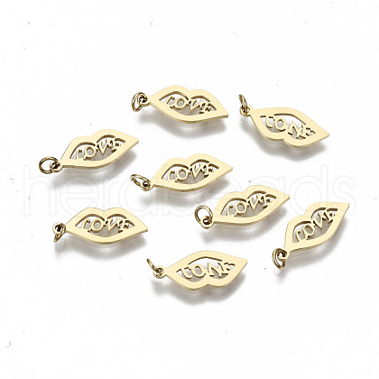 304 Stainless Steel Charms X-STAS-S116-063G-1