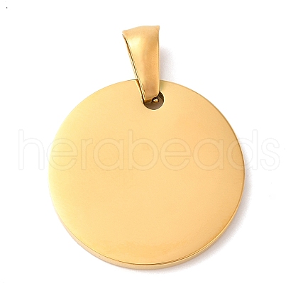 Ion Plating(IP) 304 Stainless Steel Pendants STAS-Q244-02G-1