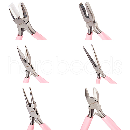 SUNNYCLUE 45# Carbon Steel Jewelry Plier Sets PT-SC0001-09-1