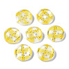 Resin Buttons BUTT-N017-01G-2