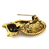 Cute Cat Alloy Brooch Pin JEWB-Z031-09AG-3