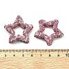 Star Shape Polymer Clay Rhinestone Beads CLAY-NH0001-06P-3