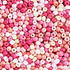 Opaque Glass Round Seed Beads GLAA-TAC0025-07B-04-3