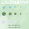 Resin Rhinestone and ABS Cabochons Sets RESI-WH0029-51C-2