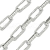 304 Stainless Steel Textured Oval Link Chains CHS-Z005-03P-2