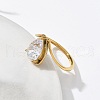 Mother's Day Rings 304 Stainless Steel Cubic Zirconia Rings for Women RJEW-M048-01G-3