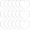 SUNNYCLUE Transparent Acrylic Disc Pendants TACR-SC0001-38C-1