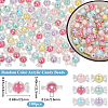 SOFPLATE 100Pcs Transparent Acrylic Beads TACR-SP0001-19-2