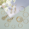 SOFPLATE 100pcs 5 Styles Brass Linking Rings KK-SP0002-19-4