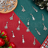 Christmas Trees Alloy Pendant Decoration HJEW-FG00005-5