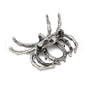 Plating Antique Silver Brooch Base Settings KK-S521-01AS-2