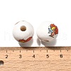 Valentine's Day Element Printed Wood Beads WOOD-R002-01-10-3