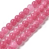 Natural Dyed White Jade Beads Strands G-M402-C03-12-2