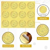 34 Sheets Self Adhesive Gold Foil Embossed Stickers DIY-WH0509-012-3