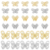 HOBBIESAY 30Pcs 6 Sqtyle Alloy Cabochons MRMJ-HY0002-35-1
