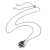 201 Crystal Stone Cage Pendant Necklaces NJEW-JN04765-01-2