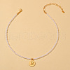 Round Plastic Pearl Beaded Necklaces FS-WG7BB5B-02-1