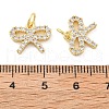 Brass Micro Pave Cubic Zirconia Charms KK-C092-02G-3