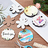  18Pcs 3 Styles MDF Wood Pendants AJEW-NB0006-05-4