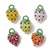 Glass Seed Beaded Pendants PALLOY-GD00003-1