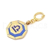 304 Stainless Steel Enamel Pendant Decoration STAS-S168-01G-07-2