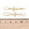 Brass Micro Pave Clear Cubic Zirconia Dangle Earrings EJEW-F362-17G-5