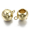 Brass Micro Pave Cubic Zirconia Pendants ZIRC-S067-110A-NF-2