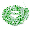 Baking Paint Glass Beads Strands DGLA-N015-8mm-09-2