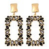 304 Stainless Steel Glass Dangle Stud Earrings EJEW-M095-13G-02-2