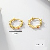 S925 Sterling Silver Flat Round Hoop Earrings GN0901-6