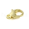 Brass Lobster Claw Clasps KK-B089-24B-G-2