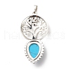 Natural & Synthetic Gemstone Big Pendants G-G855-05P-4