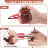 4Pcs 2 Styles Fingers Leather Archery Bow Gloves Tip Protector AJEW-NB0006-34-3