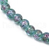Handmade Glod Sand Lampwork Beads Strands LAMP-B028-03G-10mm-3
