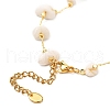 Natural White Moonstone Chip Beaded Necklace for Girl Women NJEW-JN03708-02-5
