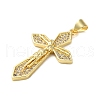 Brass Micro Pave Cubic Zirconia Pendants KK-A212-05D-G-2