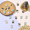 20Pcs 4 Colors Alloy Enamel Pendants FIND-YW0005-33-4