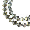 Electroplate Glass Beads Strands EGLA-N008-019-C04-3