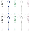 10Pcs 5 Colors Aluminum Climbing Carabiners AJEW-YW0001-22-1