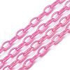 Acrylic Opaque Cable Chains X-PACR-N009-001G-1